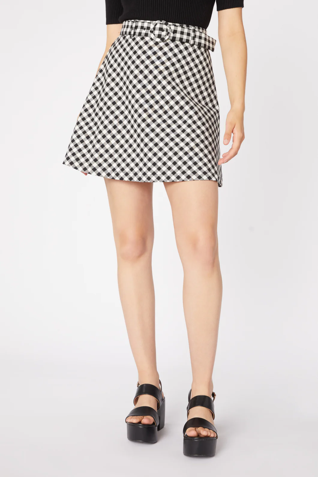 Claire Gingham Skirt - Image 2