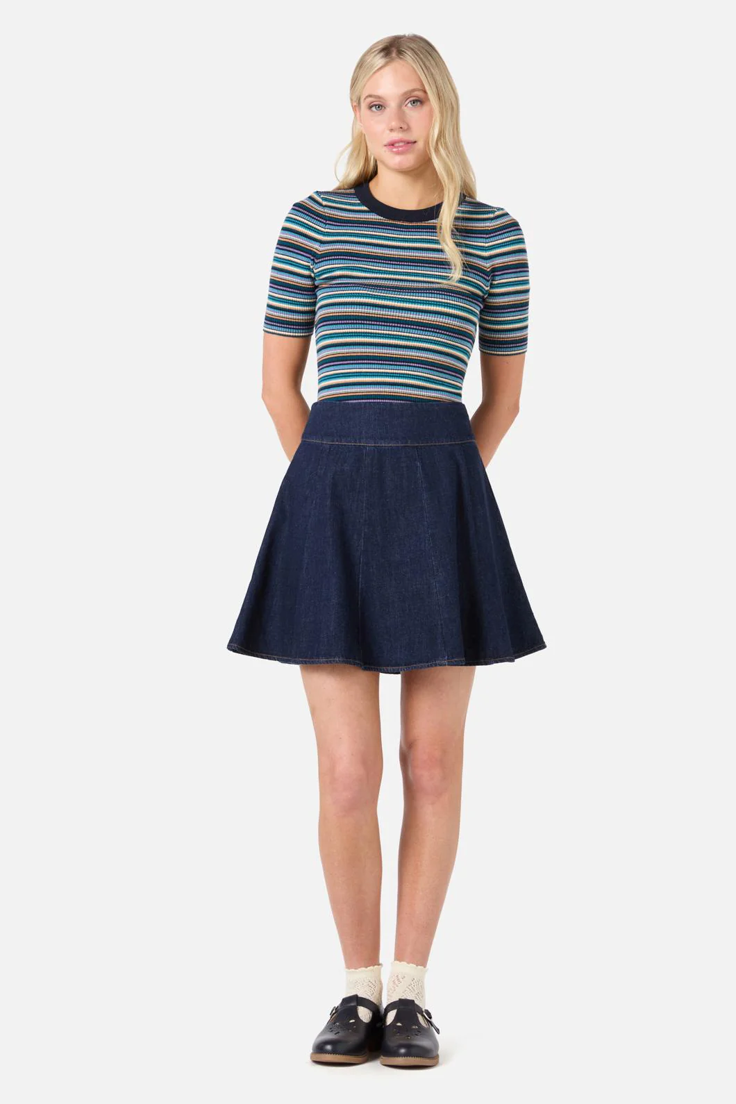 Clara Denim Mini Skirt - Image 12