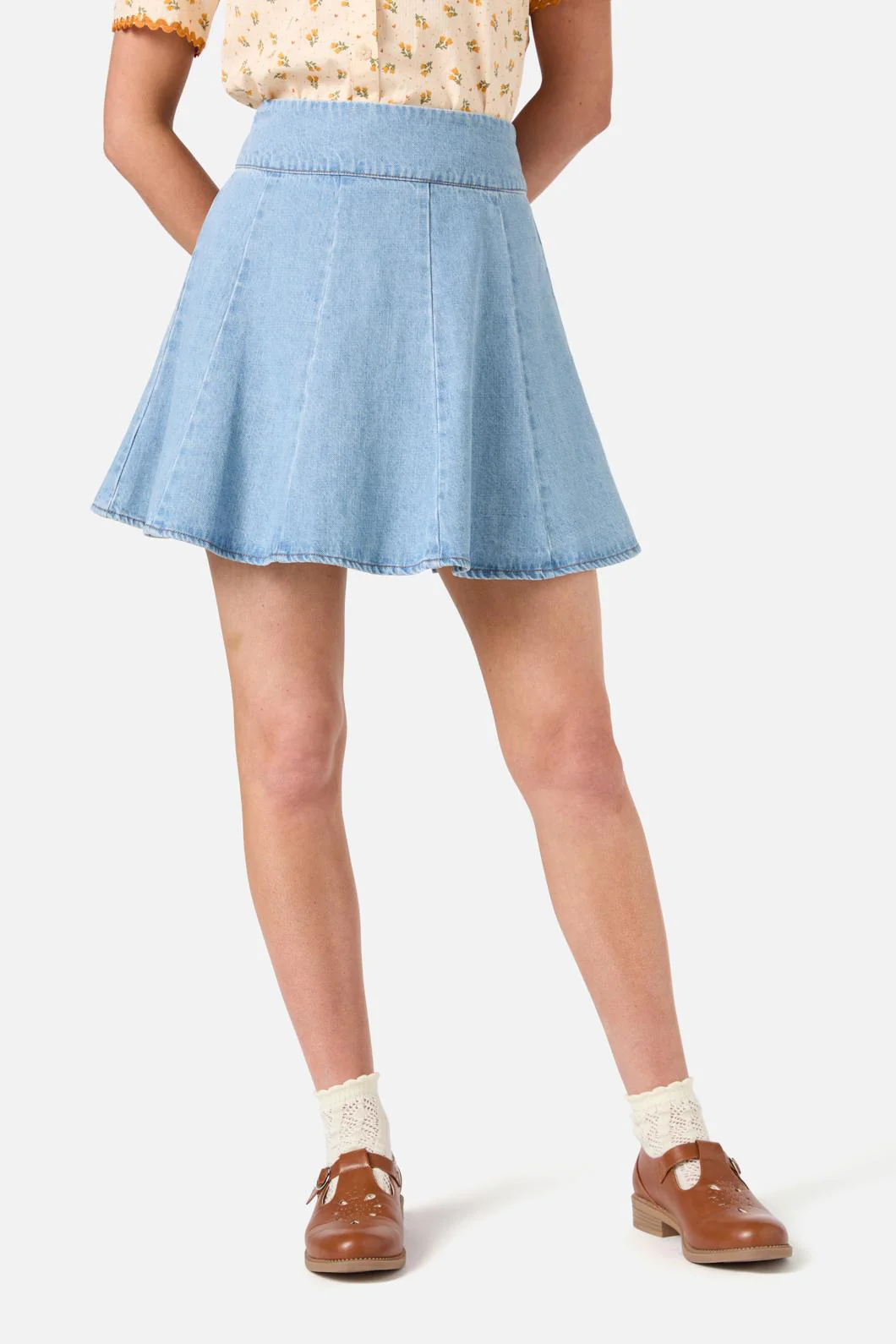 Clara Denim Mini Skirt - Image 2