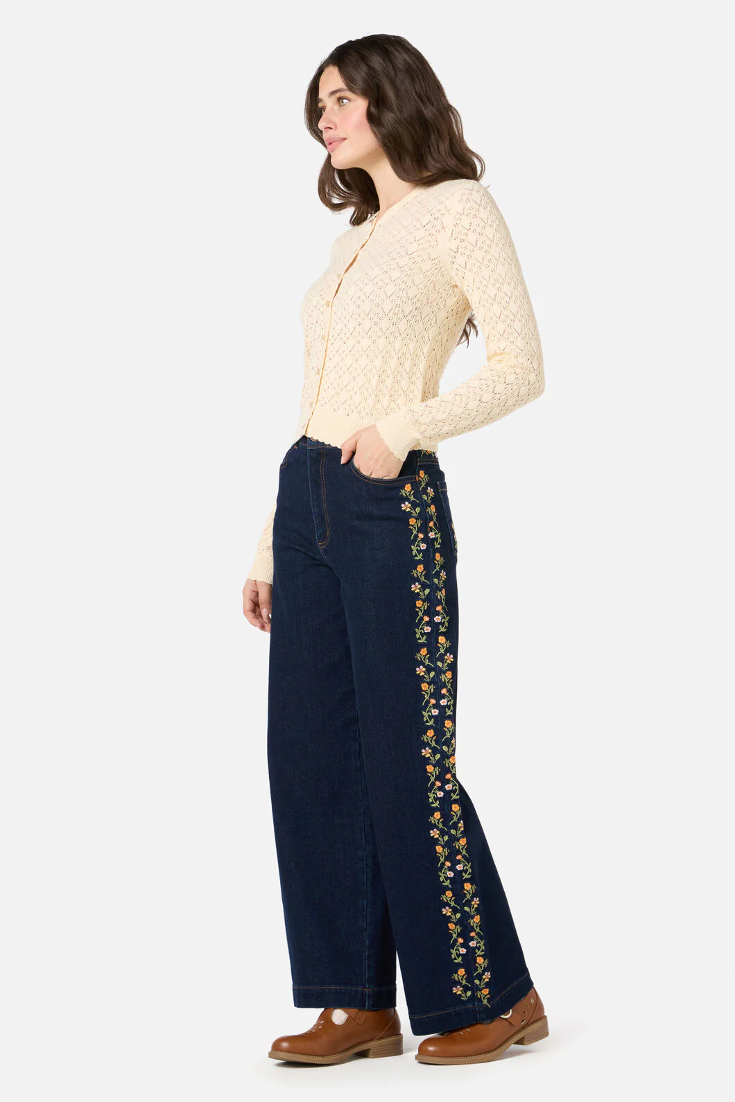 Clarissa Pointelle Cardigan - Image 8