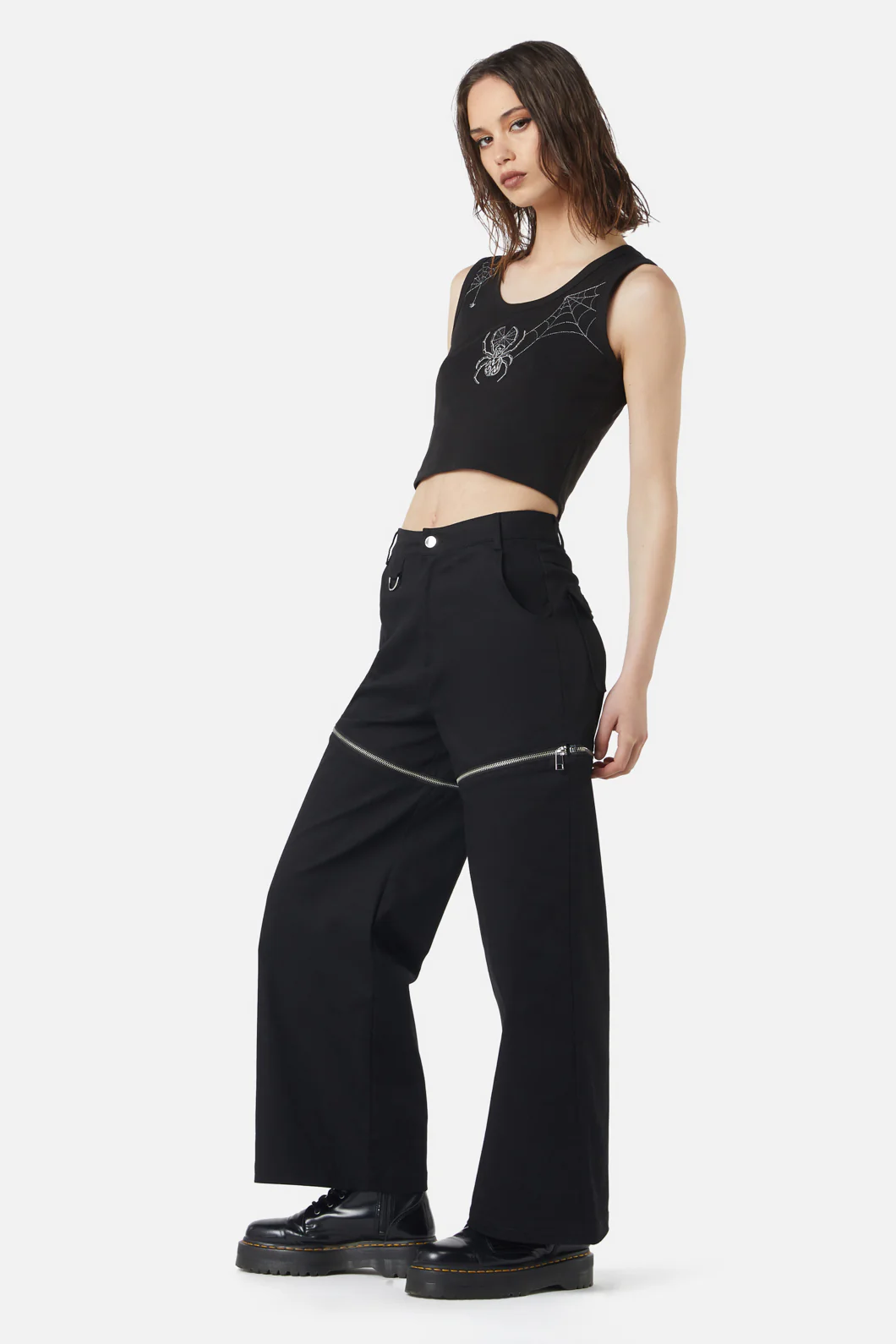 Cobweb Embroidered Tank - Image 3