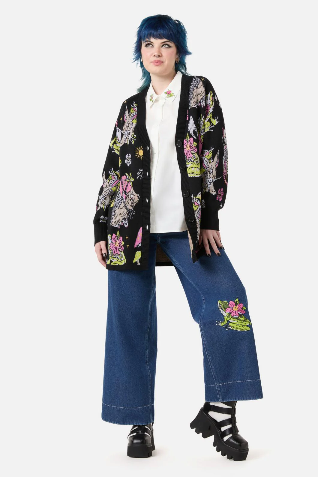 Collectors Guide Print Cardigan - Image 2