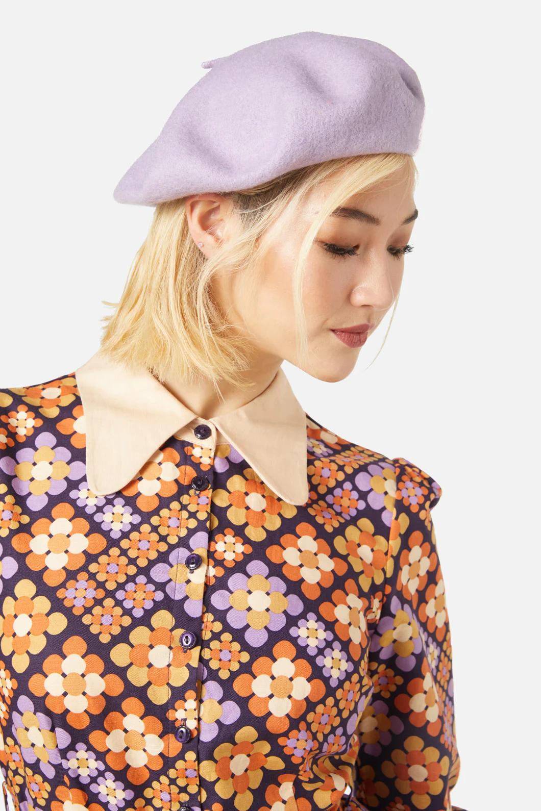 Colour Wool Beret - Image 4