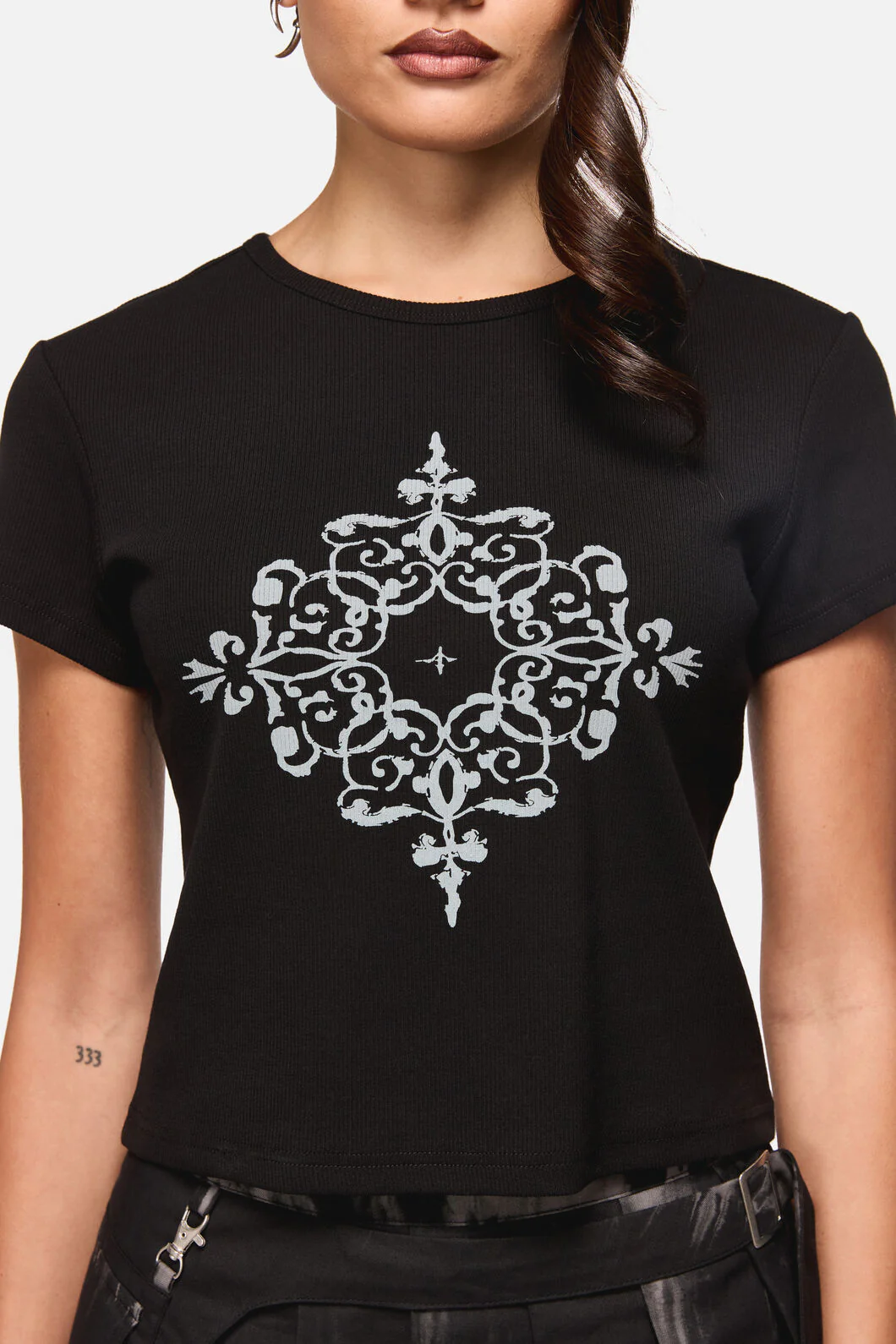 Confessions Ribbed Baby Tee - Image 5
