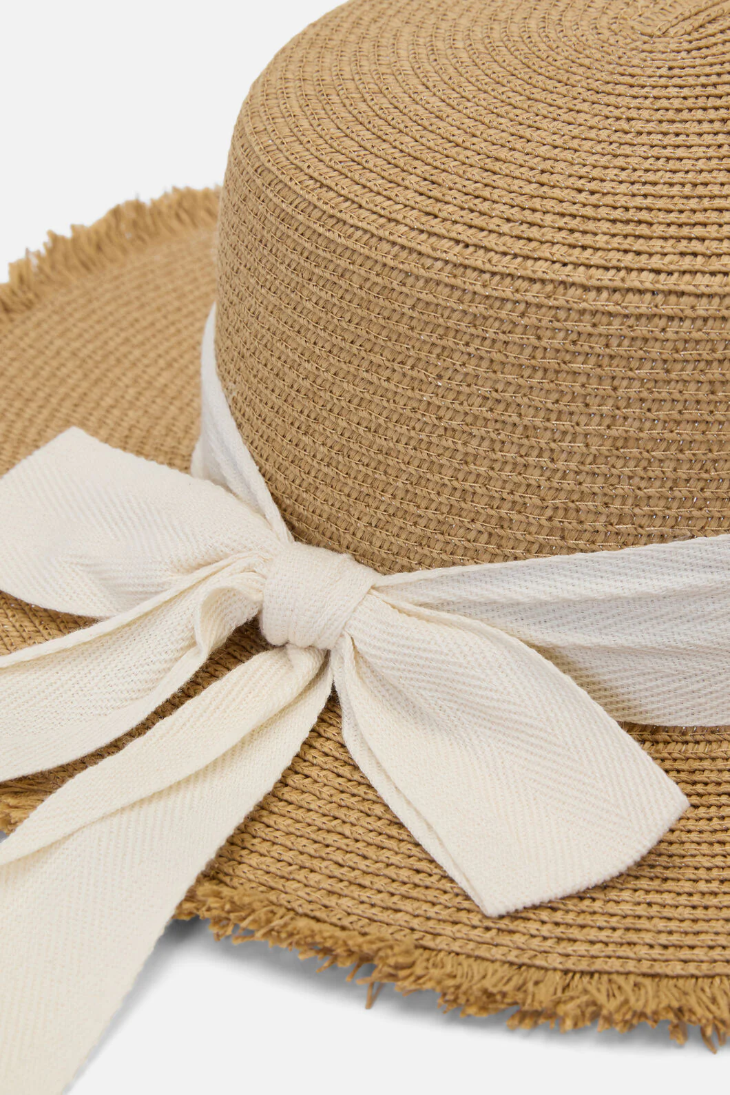 Contrast Bow Sun Hat - Image 3