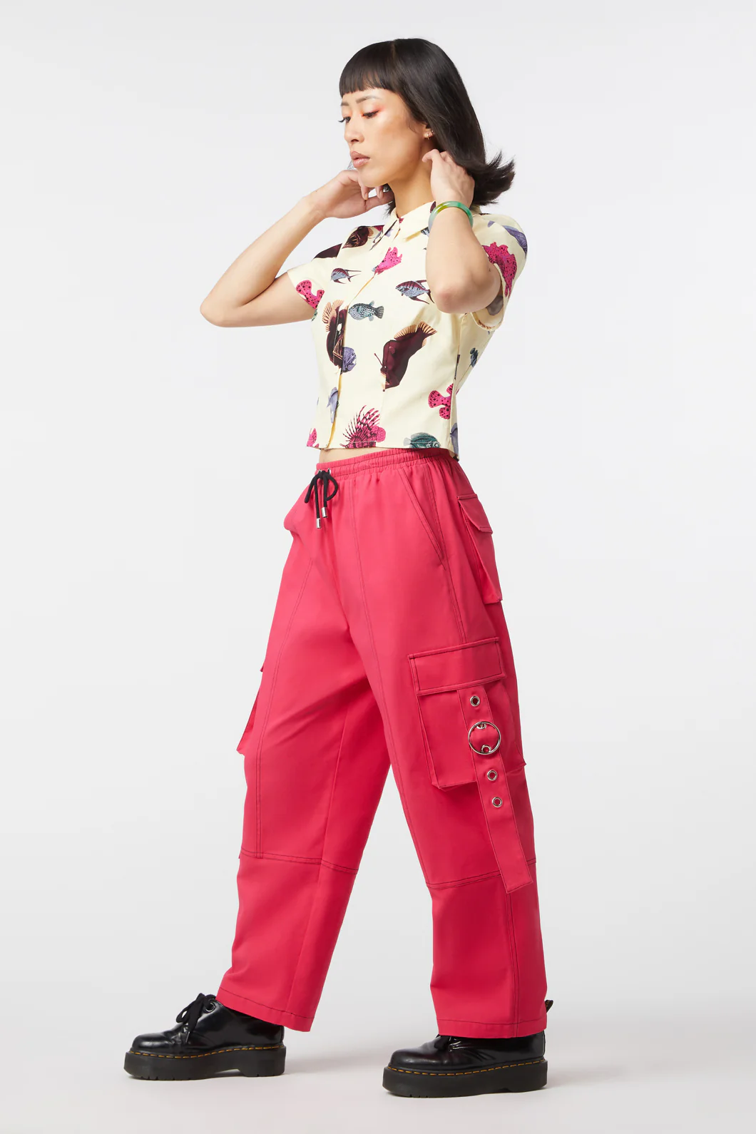 Contrast Stitch School Cargo - Image 8