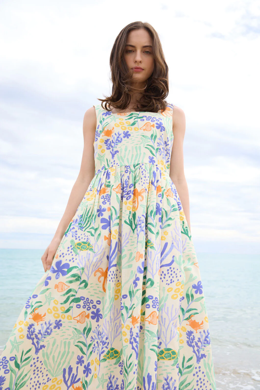 Coral Reef Midi Dress - Image 2