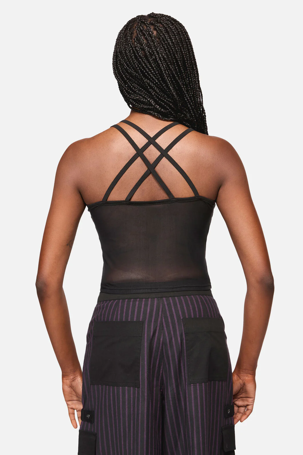 Cosmic Goth Mesh Tank Top - Image 4