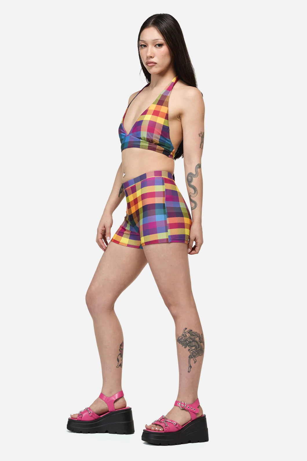 Cosy Check Bikini Bottom - Image 2
