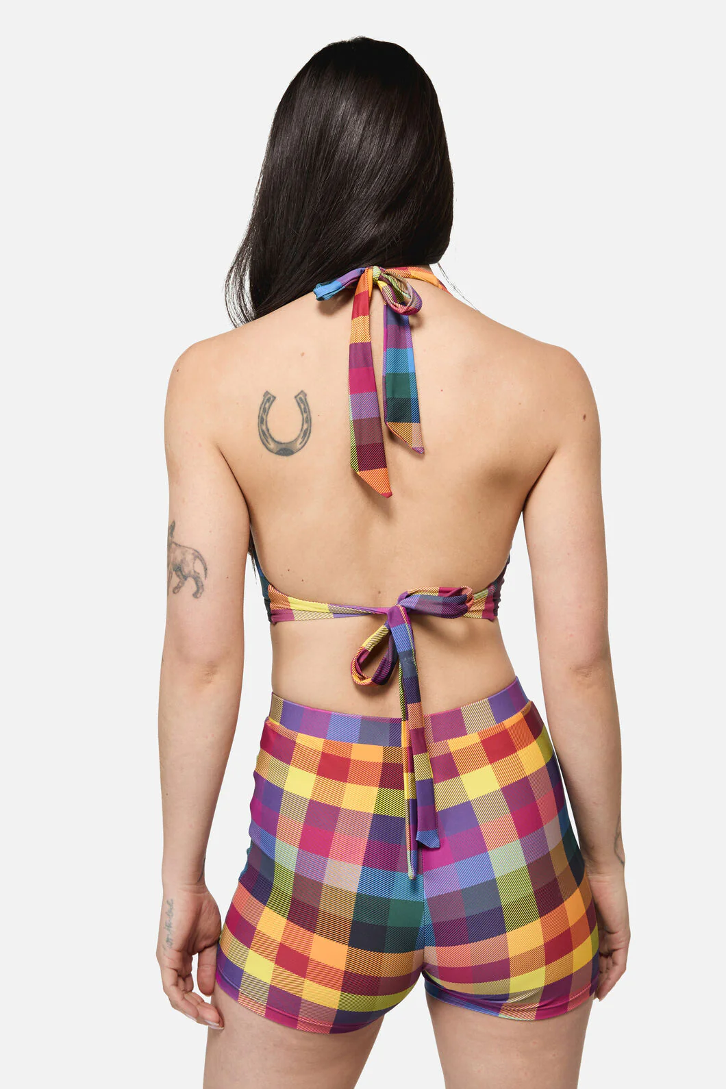 Cosy Check Bikini Top - Image 5