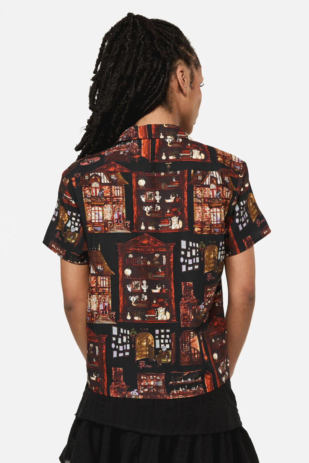 Covenstead Goth Print Blouse - Image 3