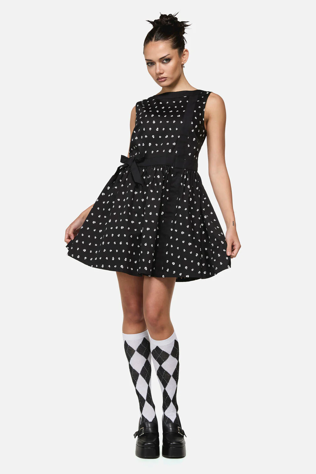 Cranium Goth Mini Dress - Image 2