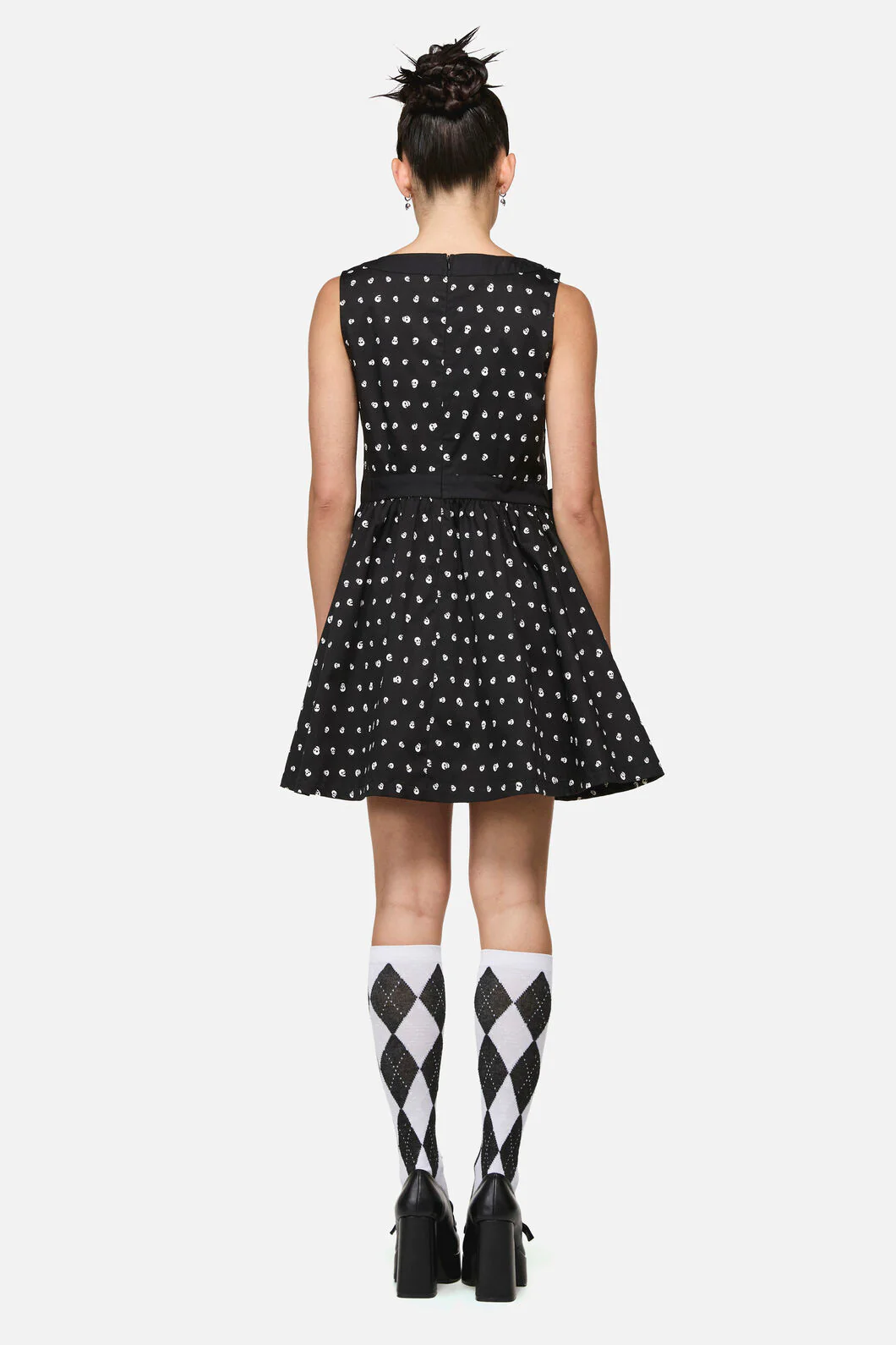 Cranium Goth Mini Dress - Image 4