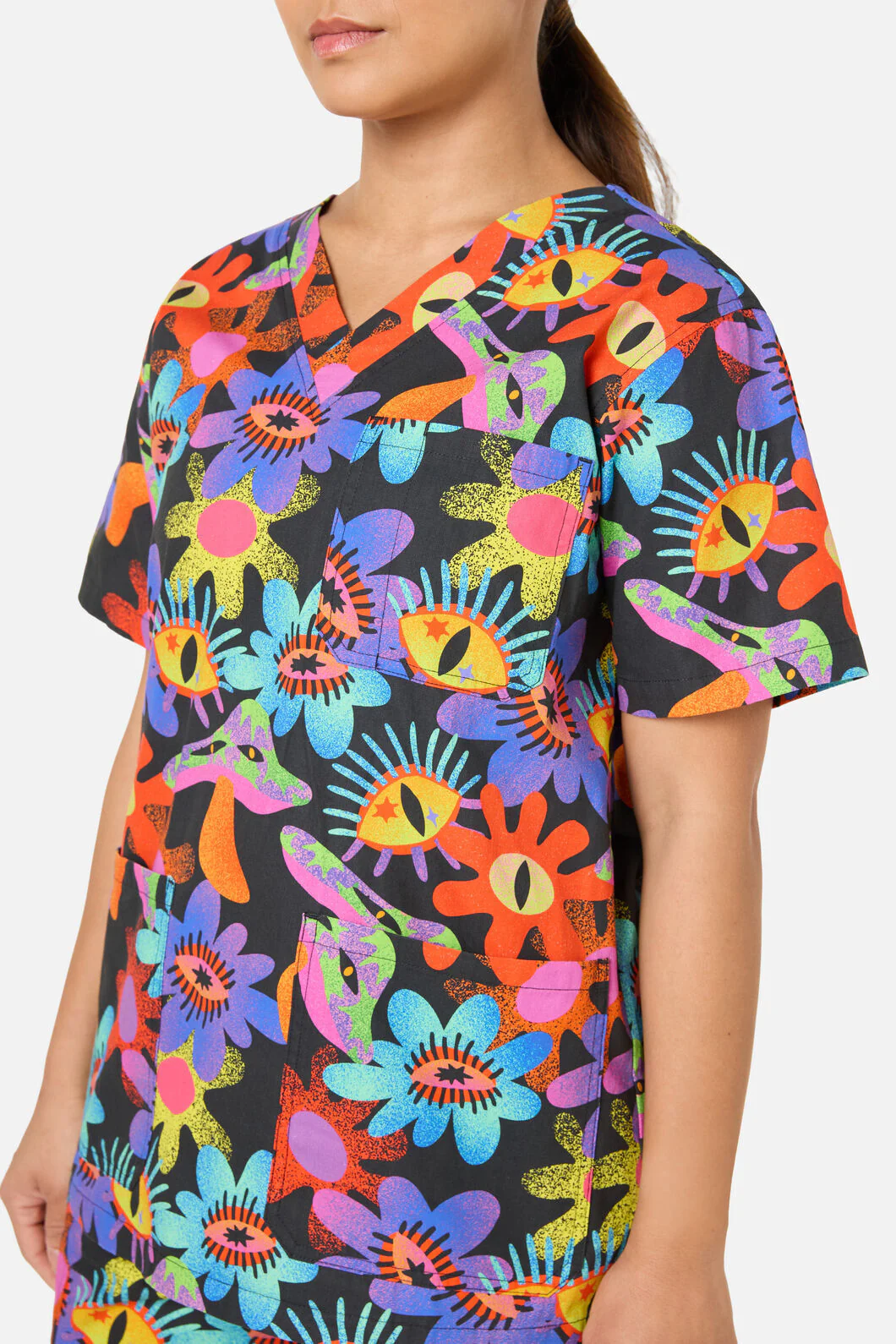 Crazy Flower Scrub Set - Image 6