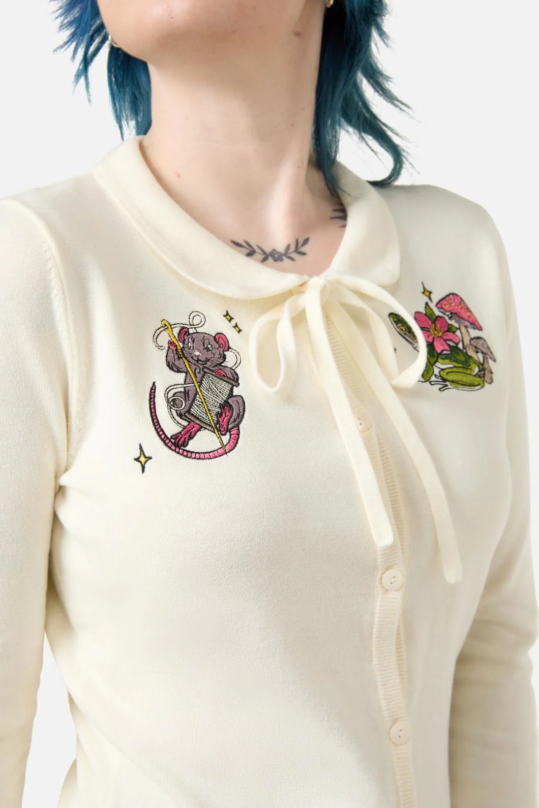 Critters Emb Fitted Cardigan - Image 5