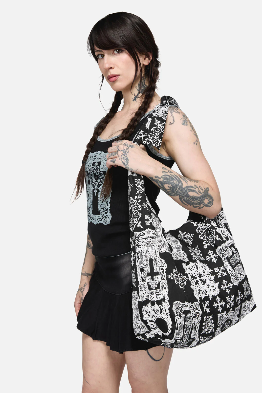 Crossed Slouch Bag