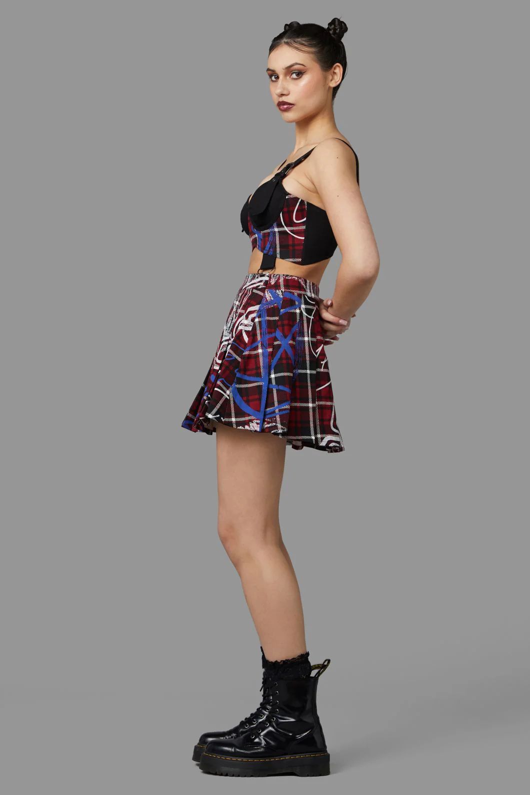 Tag Tartan Corset Top - Image 4