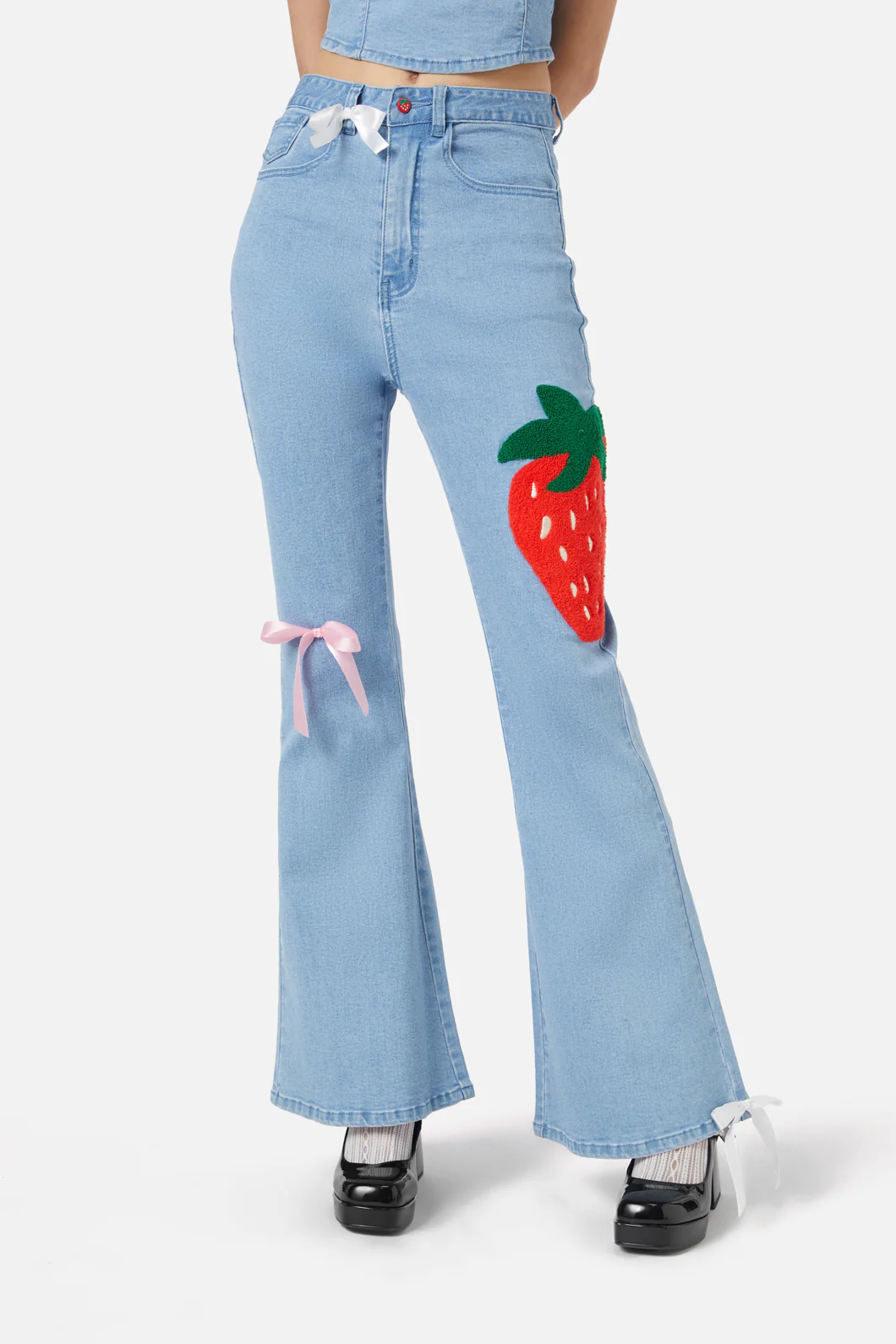 Crush On U Denim Flares - Image 3
