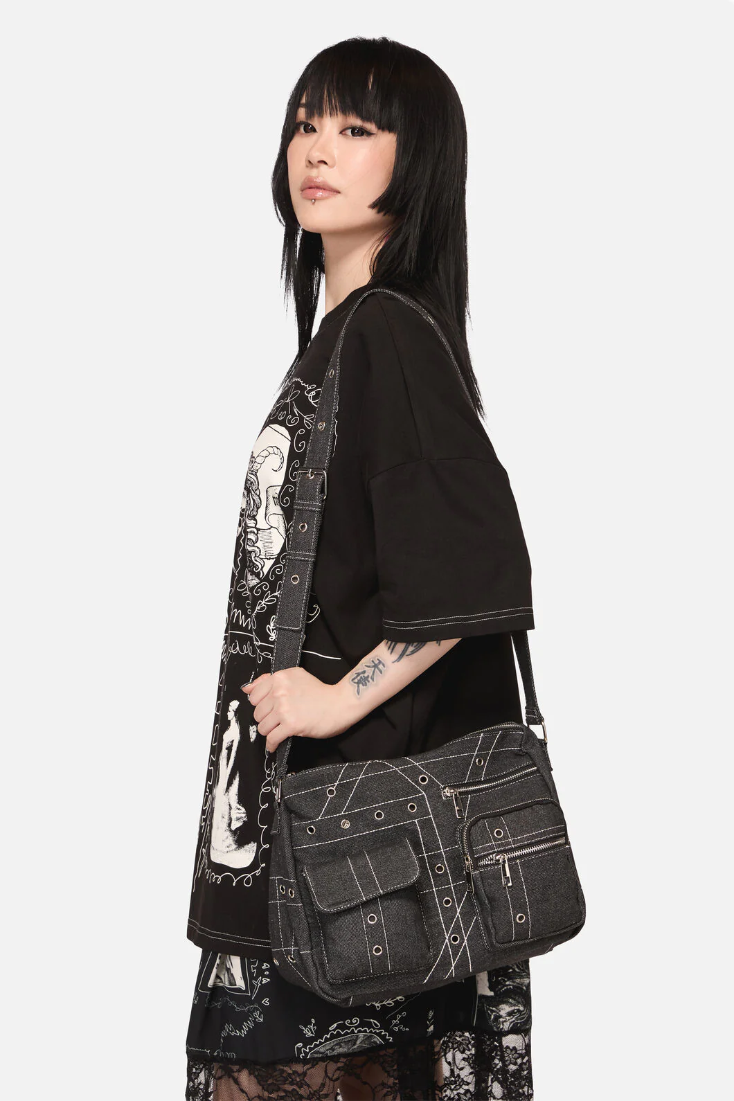 Curse Grunge Crossbody Bag - Image 2