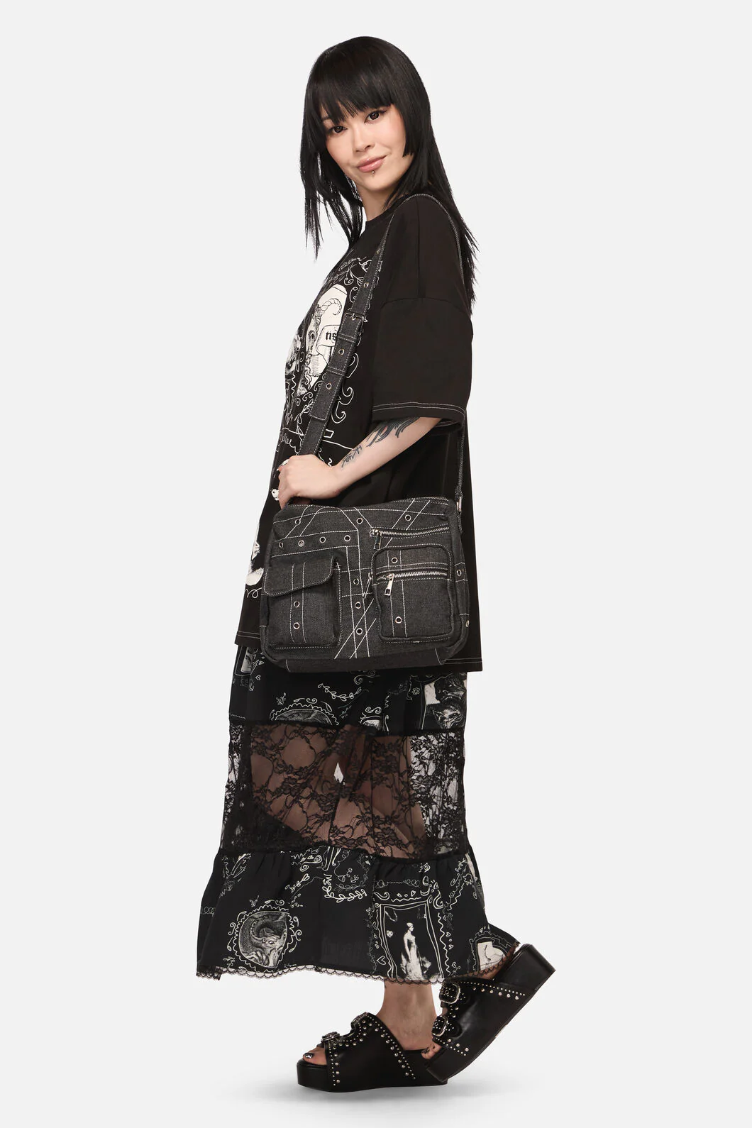 Curse Grunge Crossbody Bag - Image 3