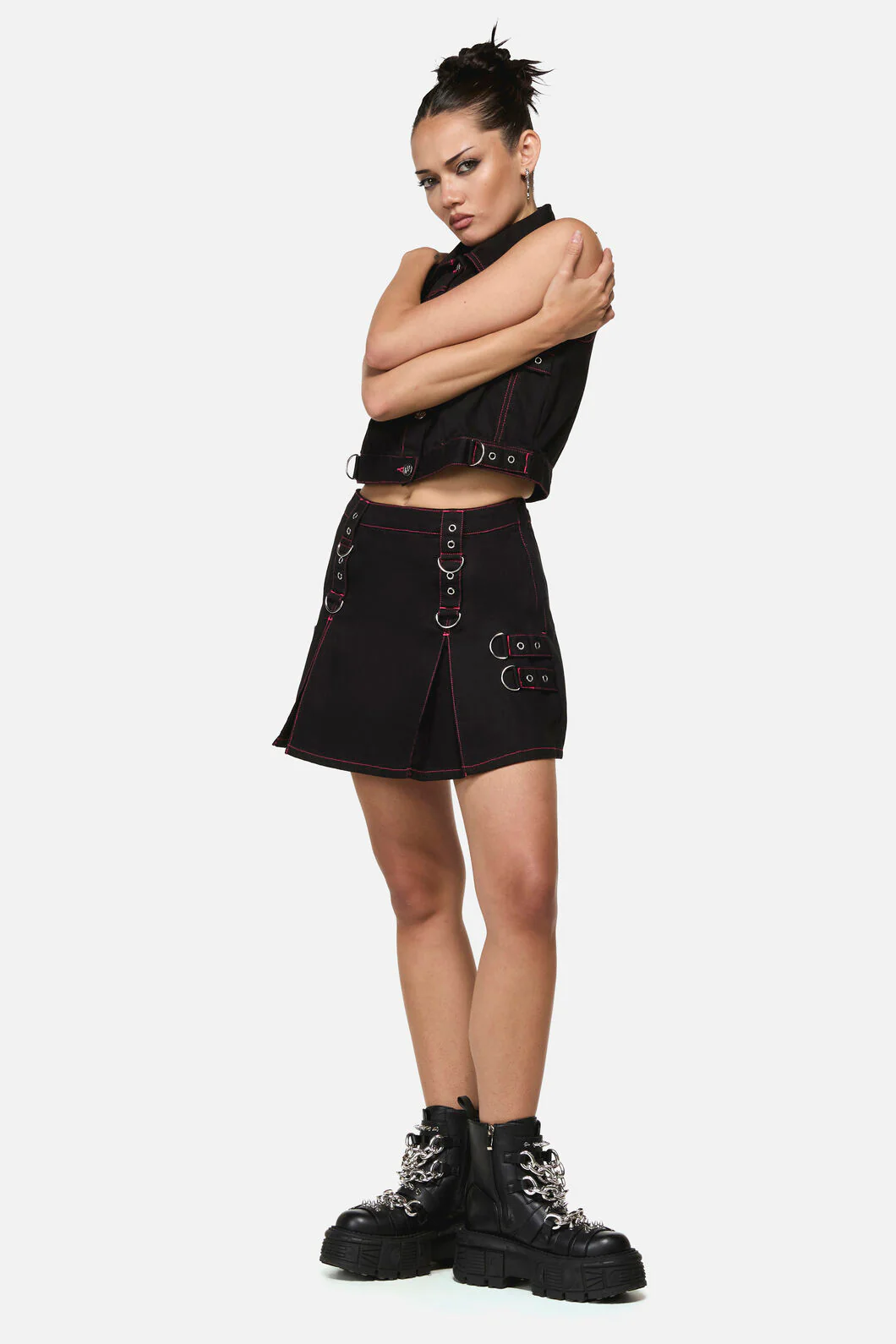 Curse Grunge Skort - Image 3