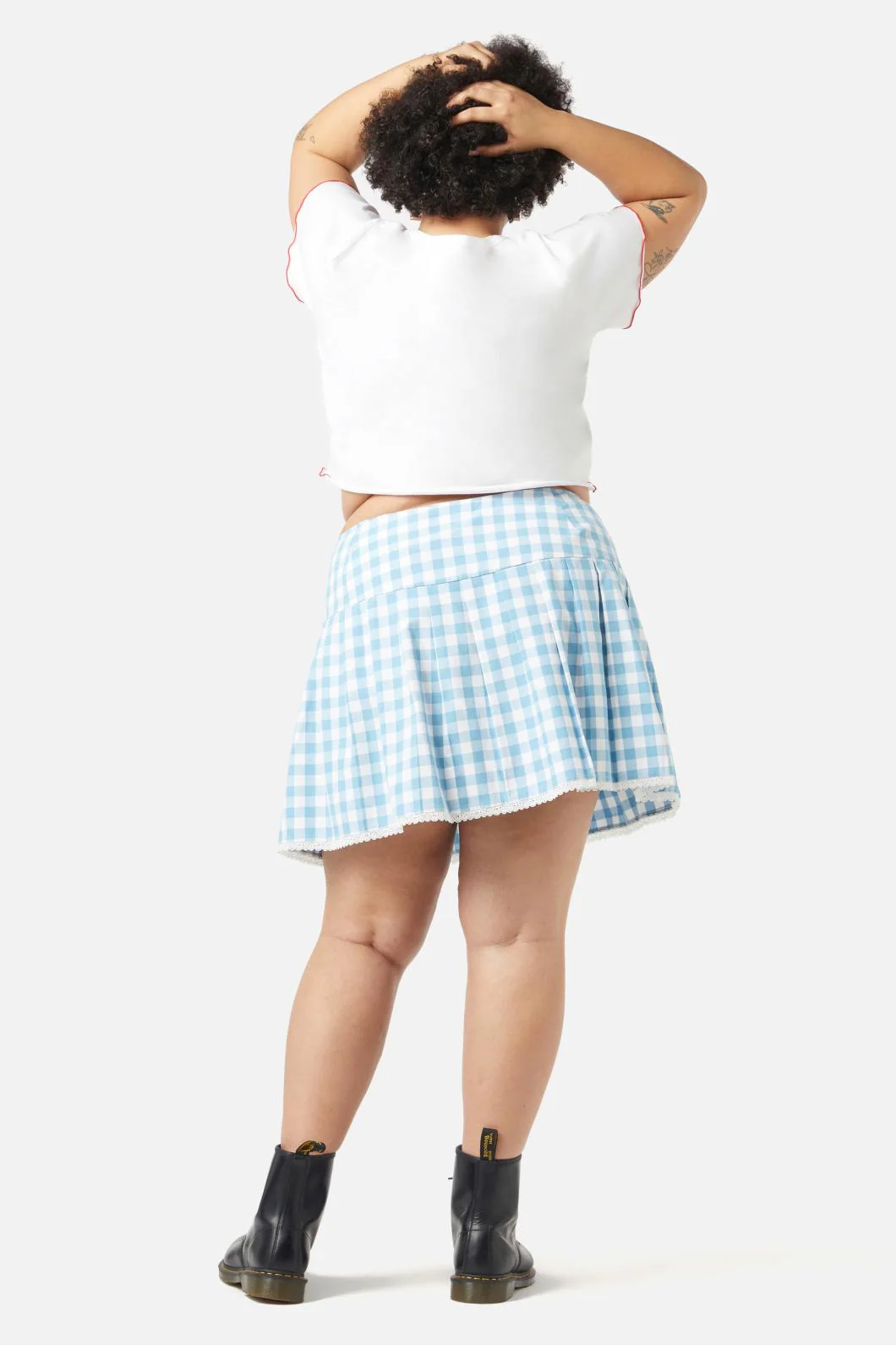 Curve Catrina Gingham Skirt - Image 3