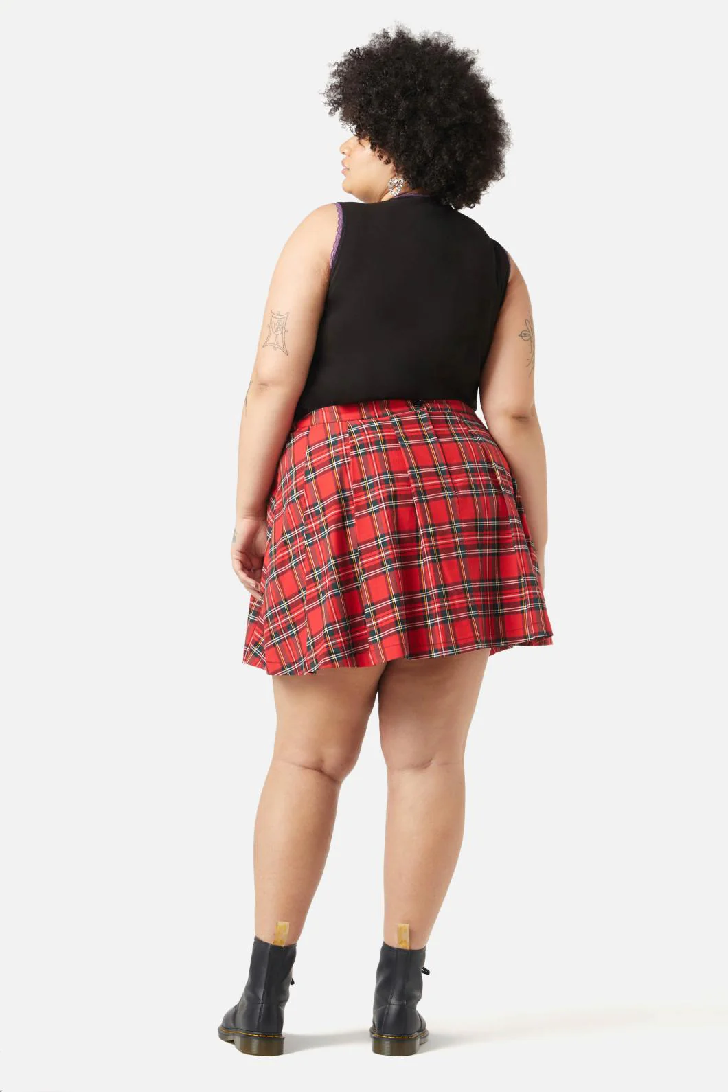 Curve Chosen Tartan Skirt - Image 3