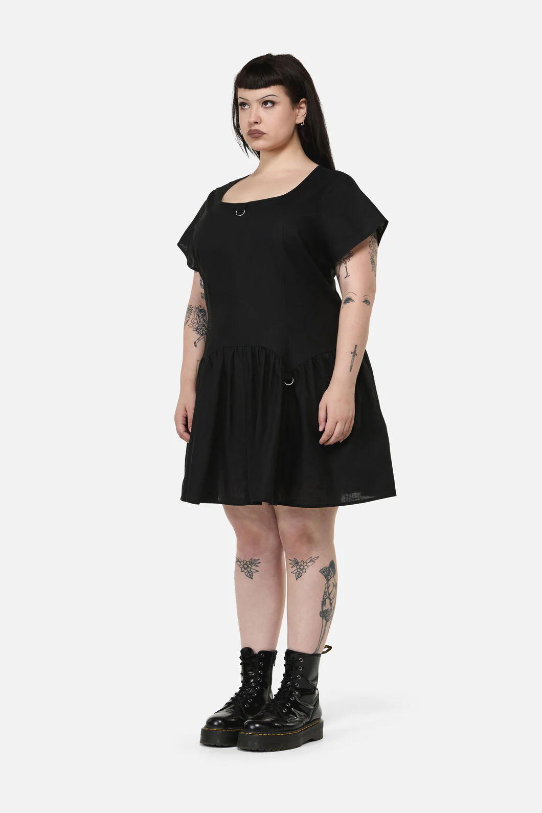 Curve Goodie Goth D-Ring Dress - Image 3