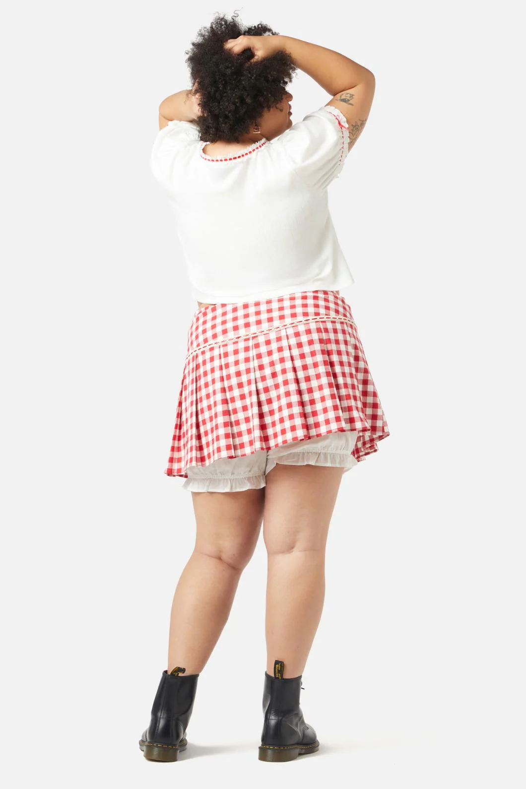 Curve Jam Gingham Bloomer Skort - Image 3