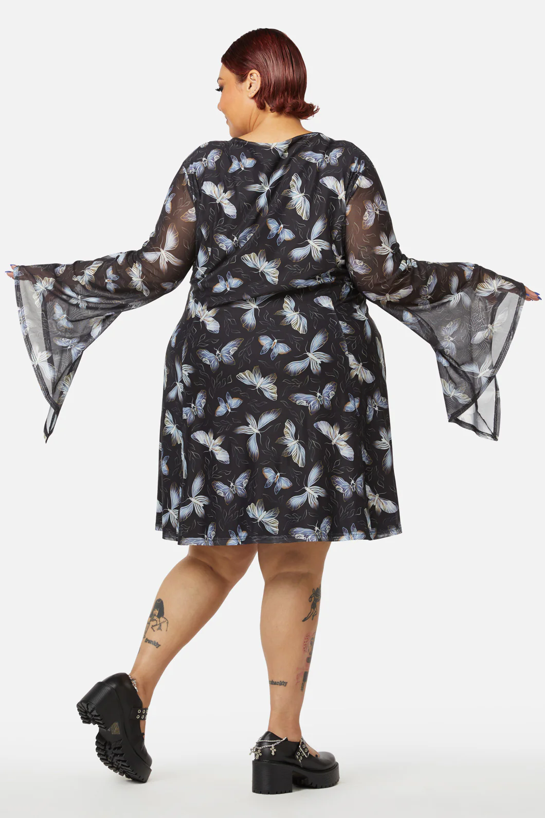Curve Larvae Mesh Dress - Image 4