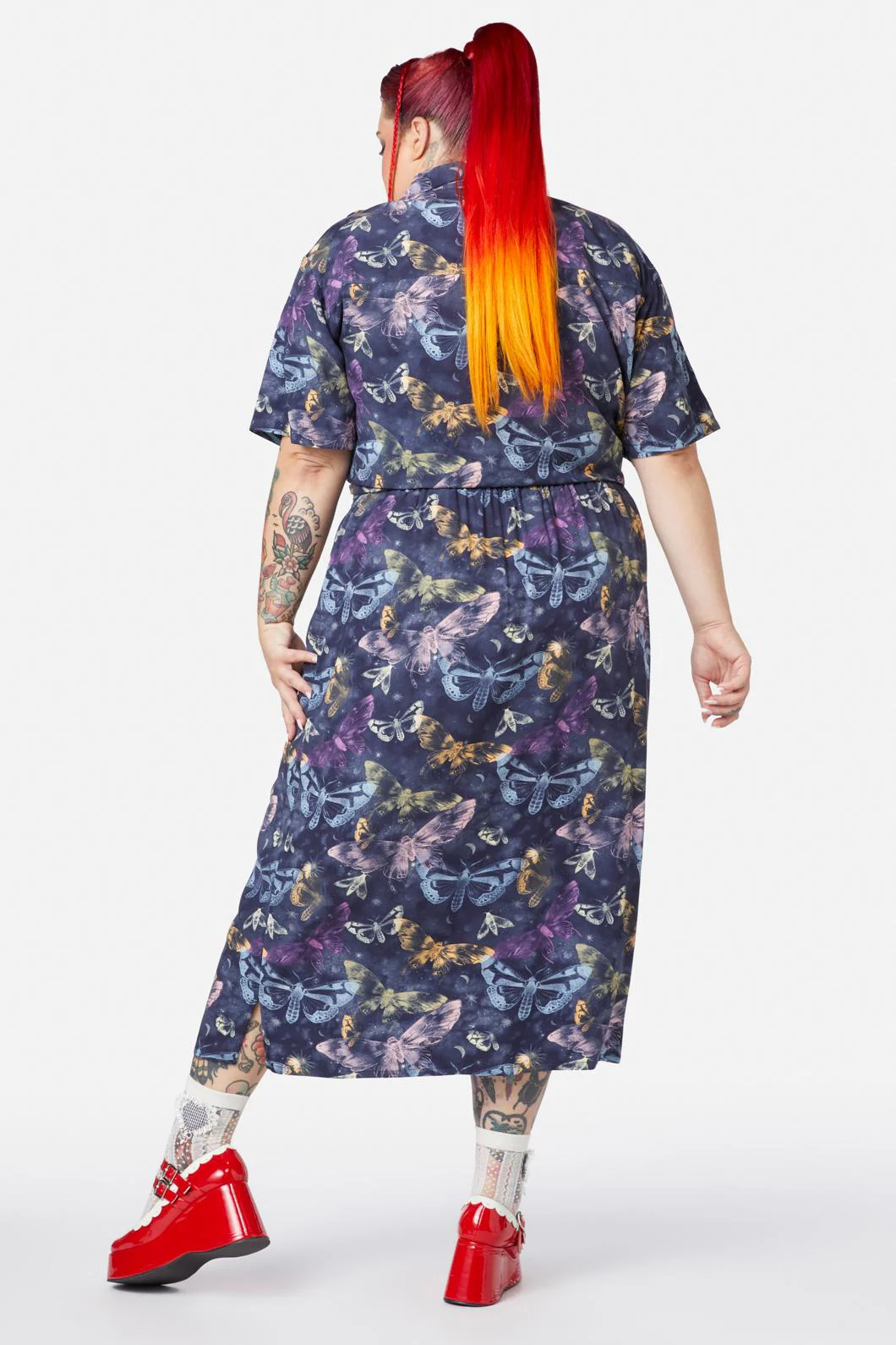 Curve Lunar Moth Print Maxi Skirt - Image 3