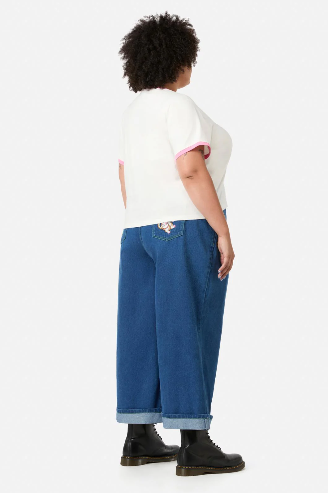 Curve Meowdy Embroidered Tee - Image 3