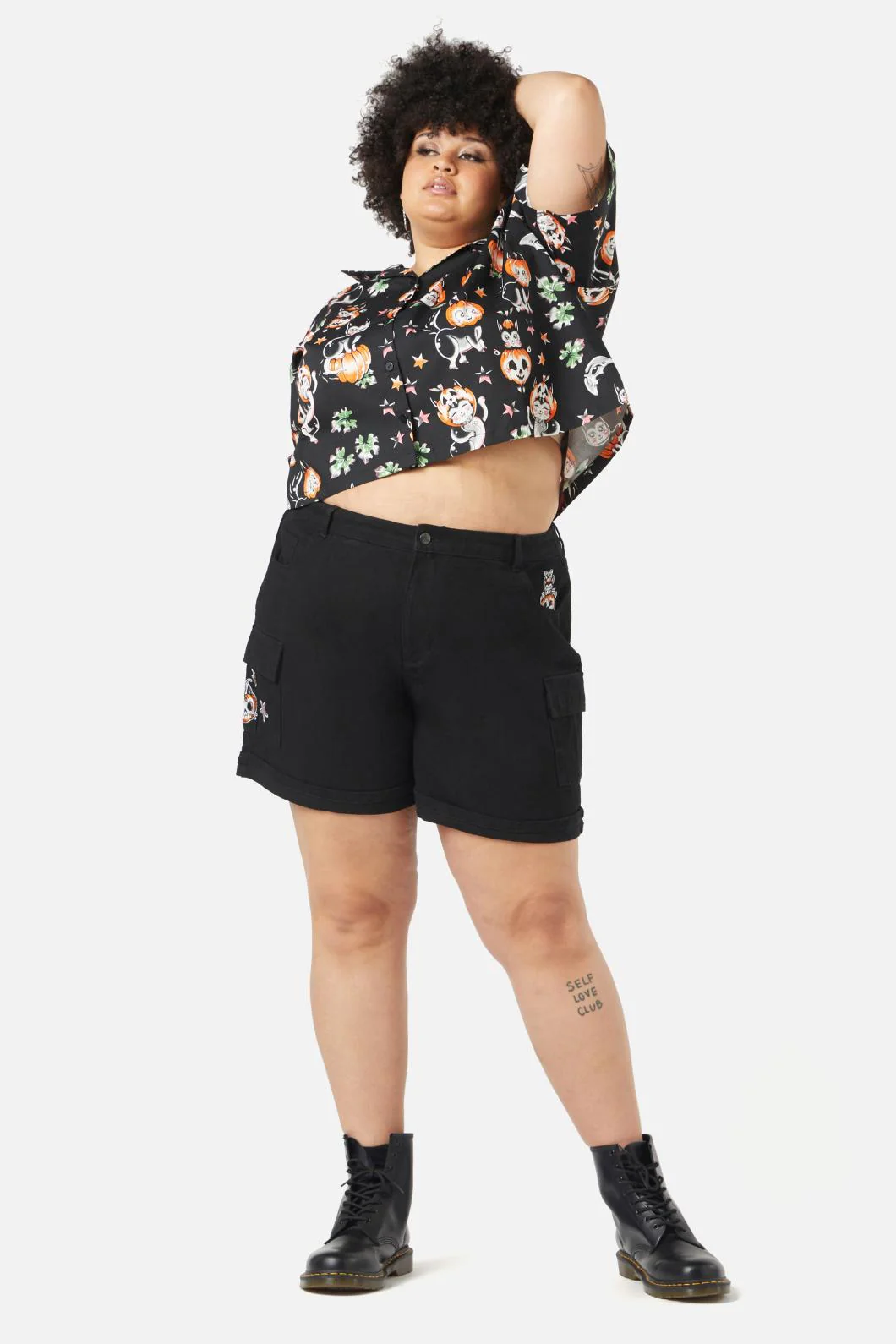 Curve Pumpkin Patch Kitty Blouse - Image 2