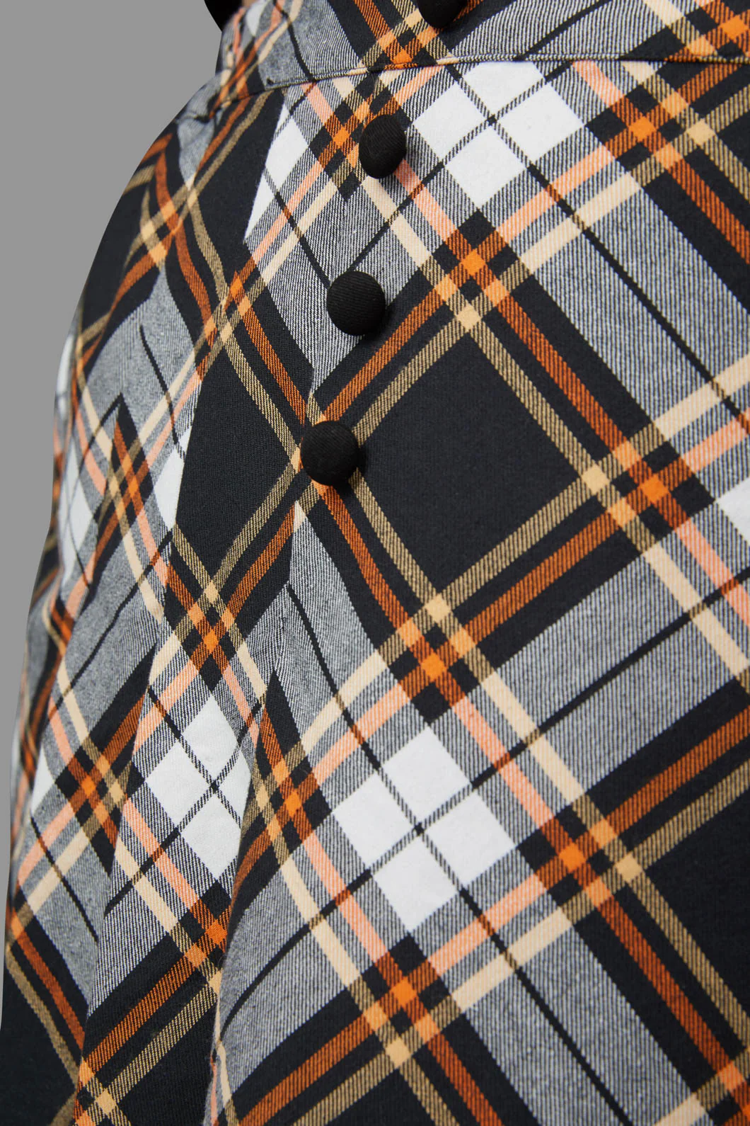 Curve Pumpkin Tartan Skirt - Image 7