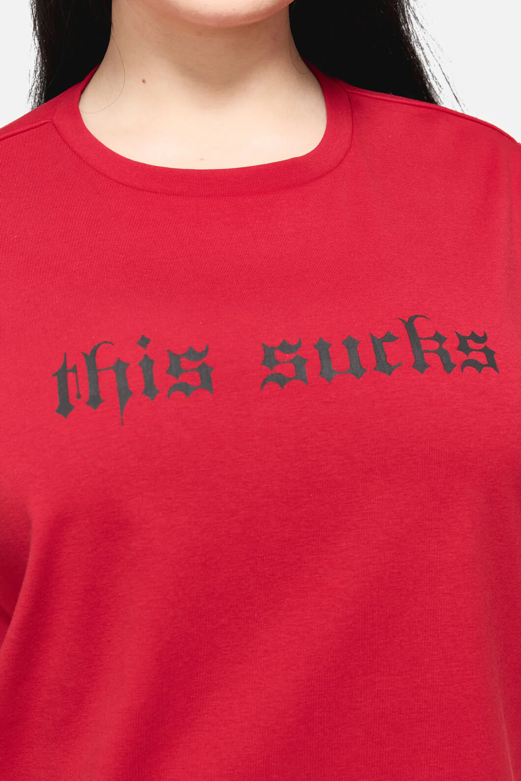 Curve This Sucks Goth Tee - Image 5
