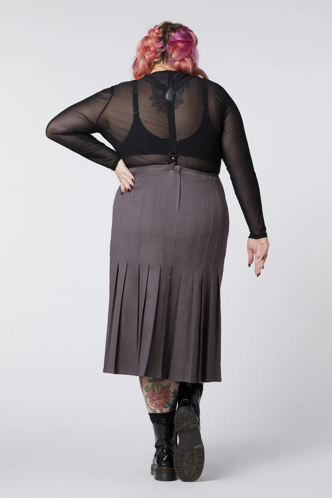 Curve Time & Date Pleated Skirt - Image 3
