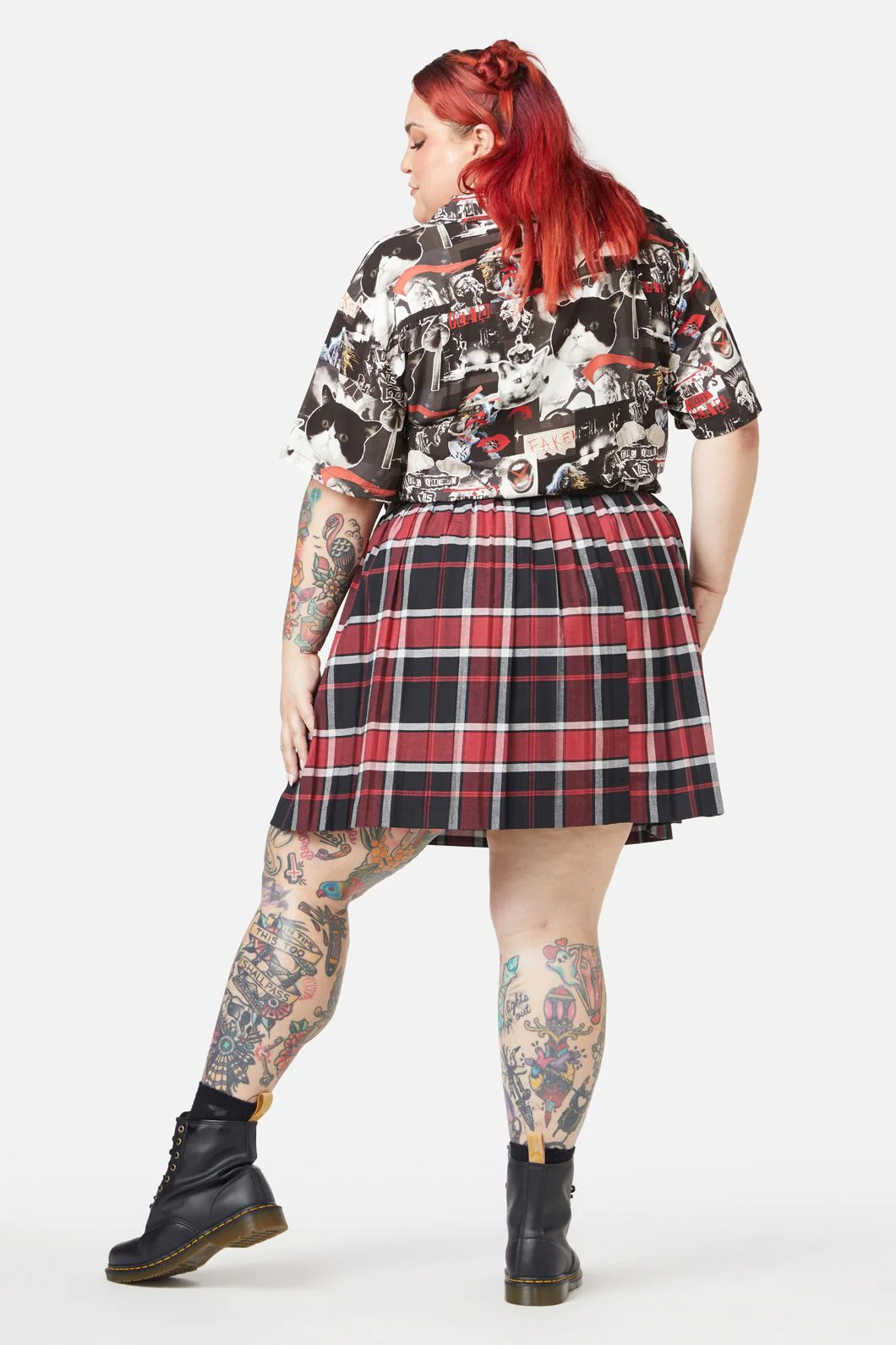 Curve Ursula Pleated Skirt - Image 3