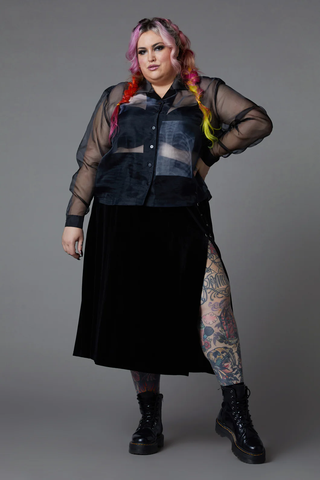 Curve X-Ray Print Blouse - Image 2