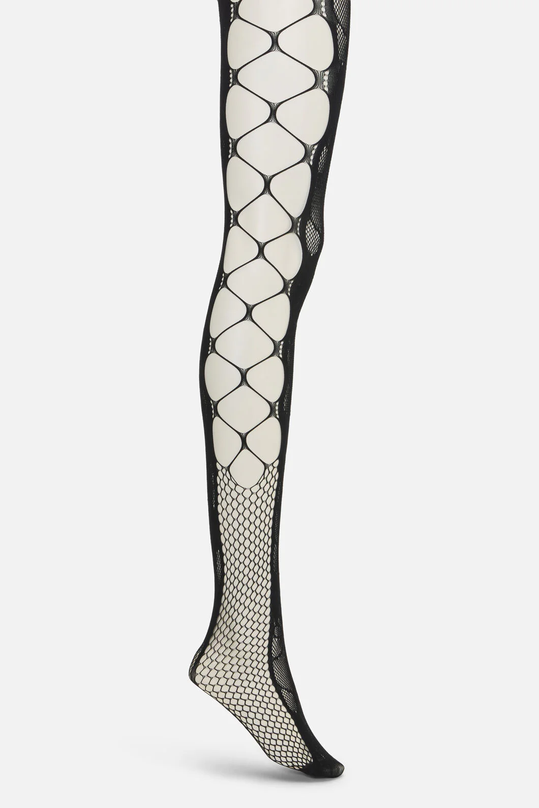 Cut Out Floral Mesh Tights - Image 11