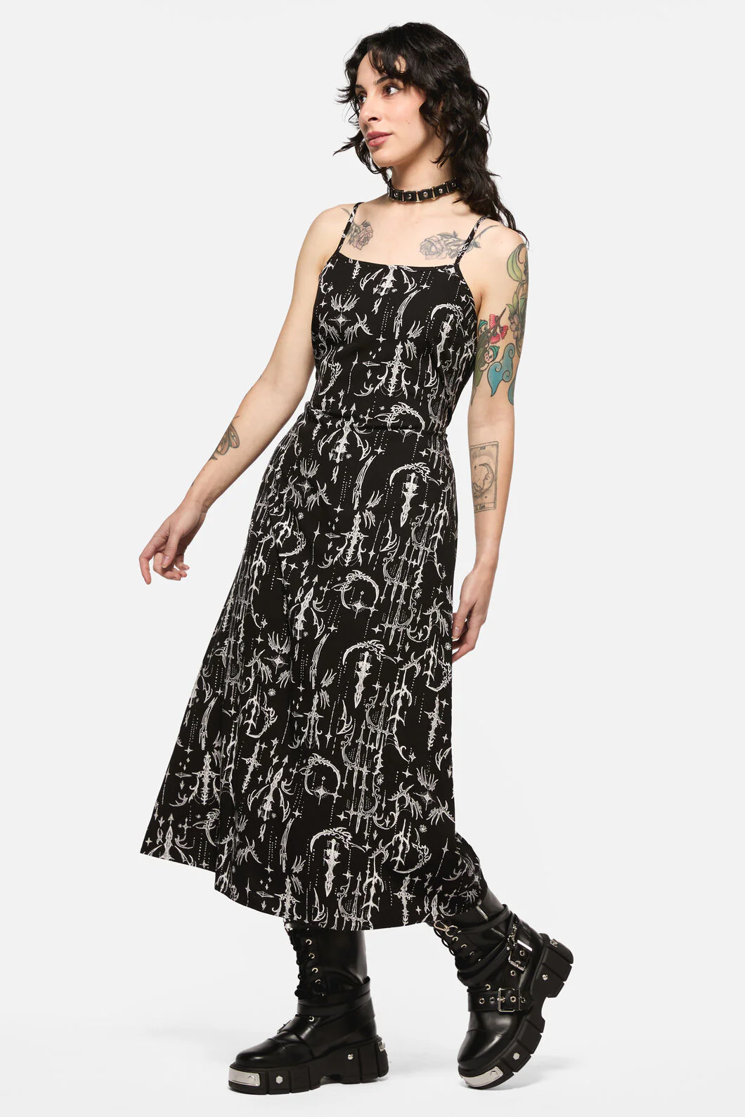 Cyber Sigil Slip Dress - Image 2