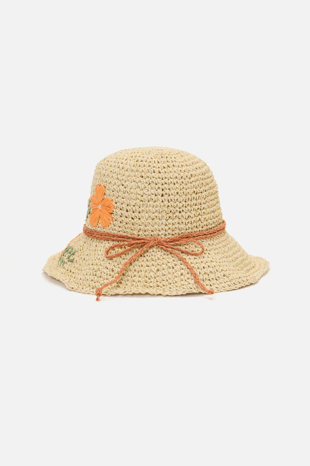 Daisy Embroidered Straw Hat - Image 2