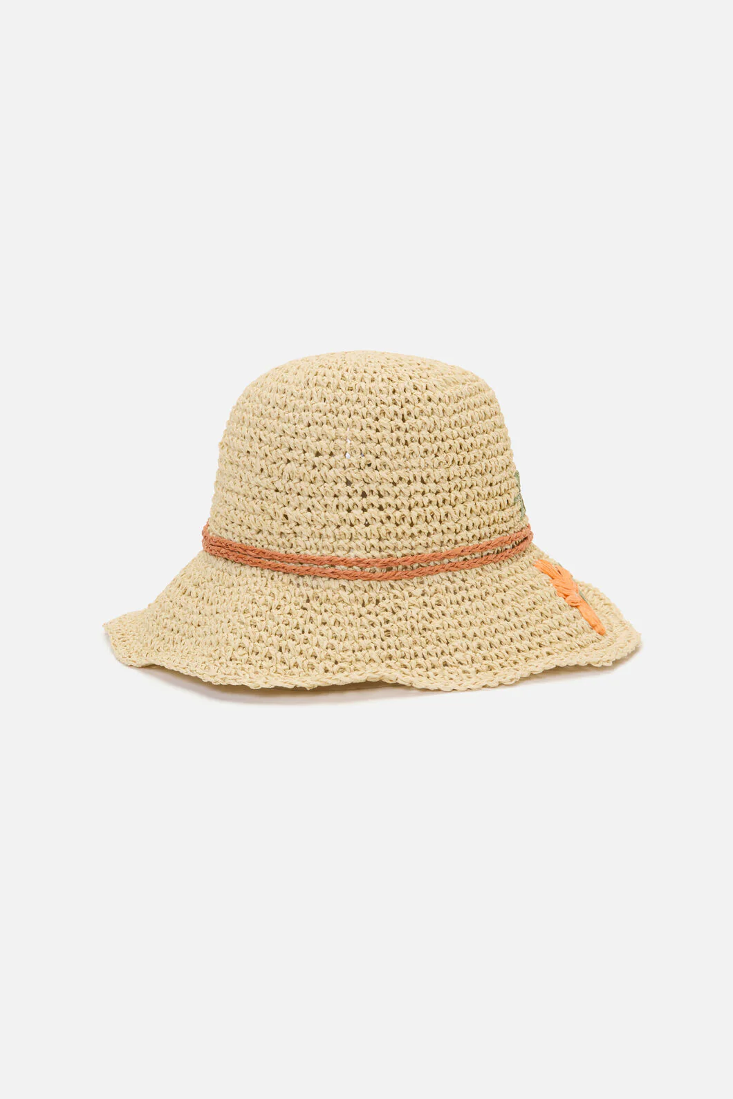 Daisy Embroidered Straw Hat - Image 4