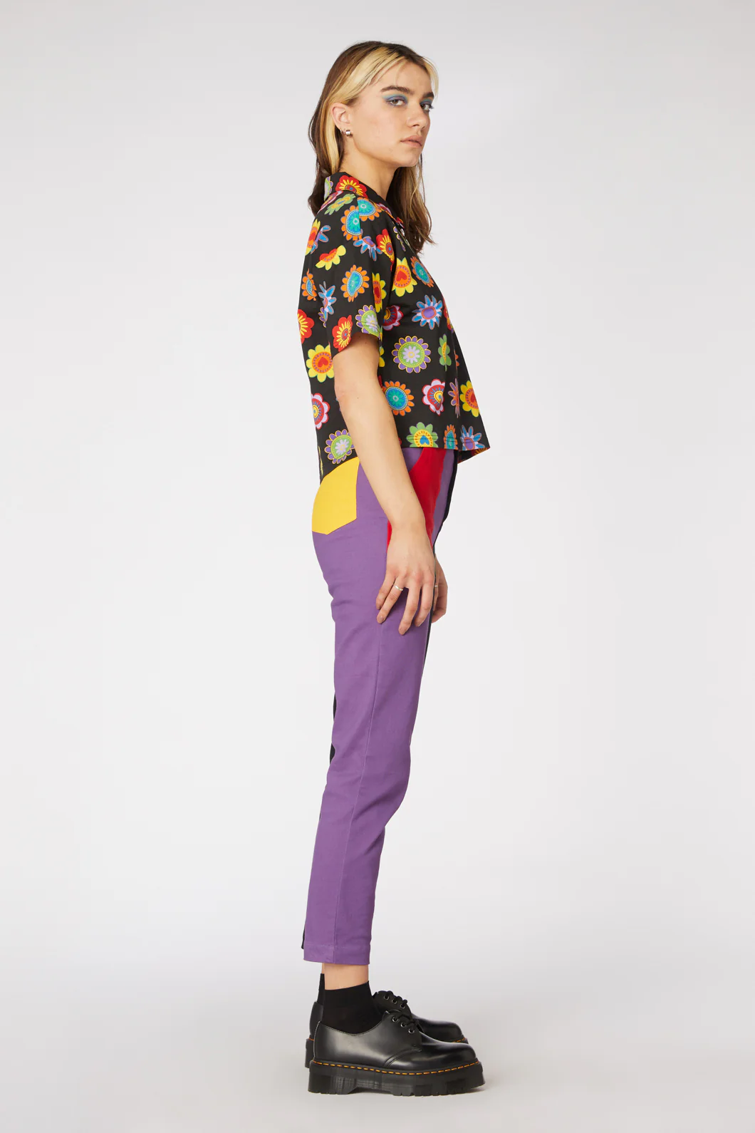 Daisy Jersey Zip Up Top - Image 3