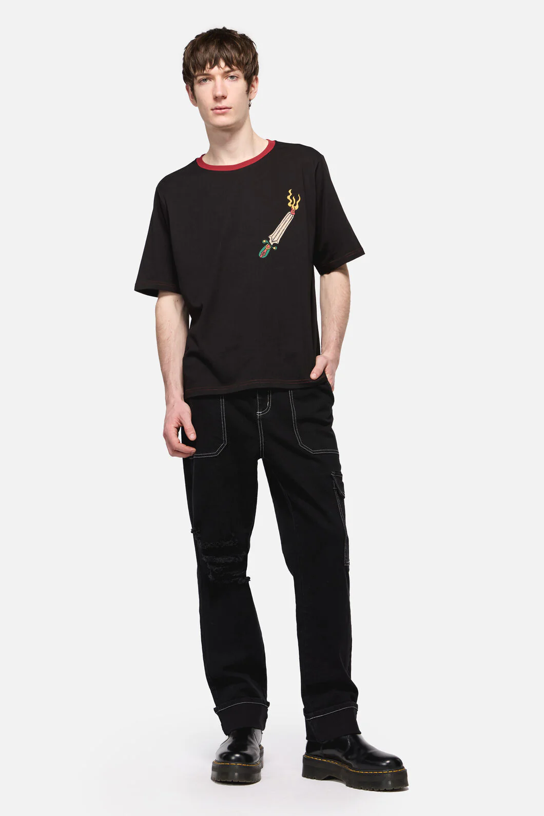 Dangerous Grunge Crop Tee