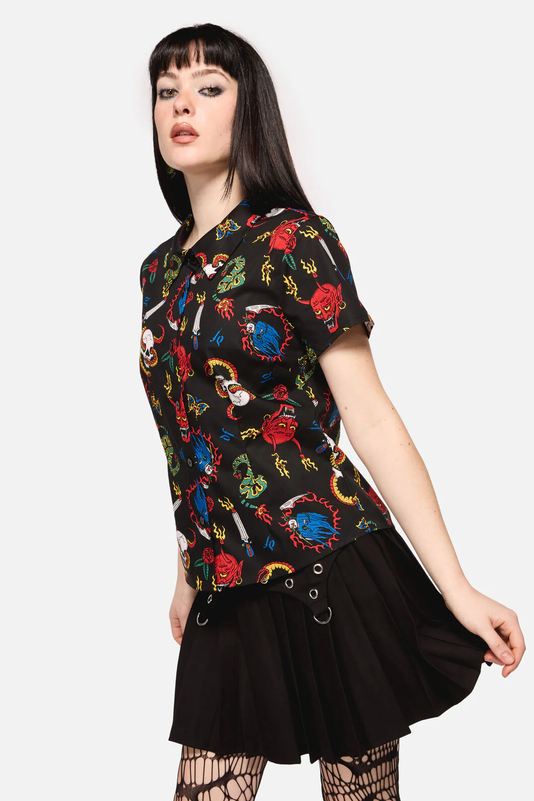 Dangerous Grunge Print Blouse - Image 2