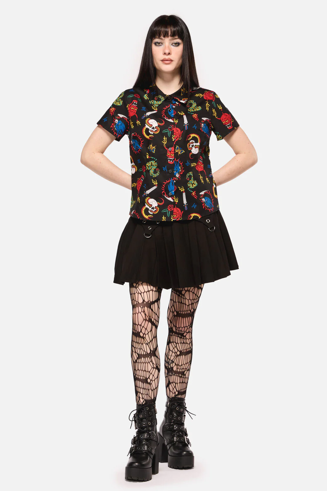 Dangerous Grunge Print Blouse - Image 4