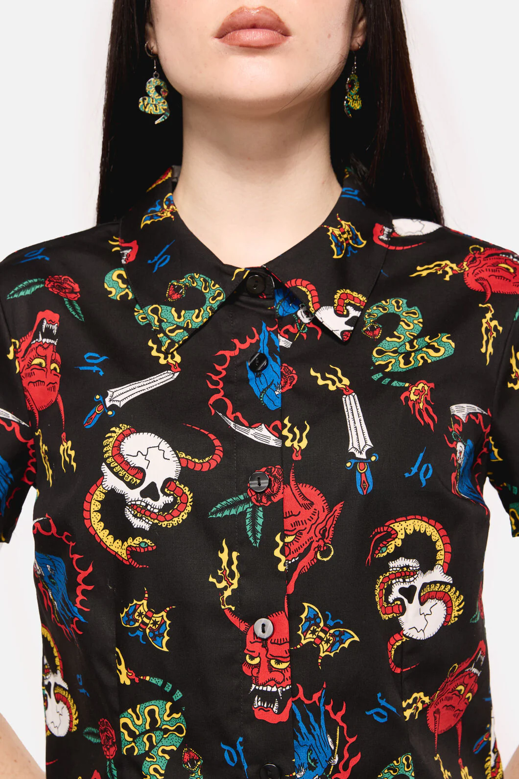 Dangerous Grunge Print Blouse - Image 5