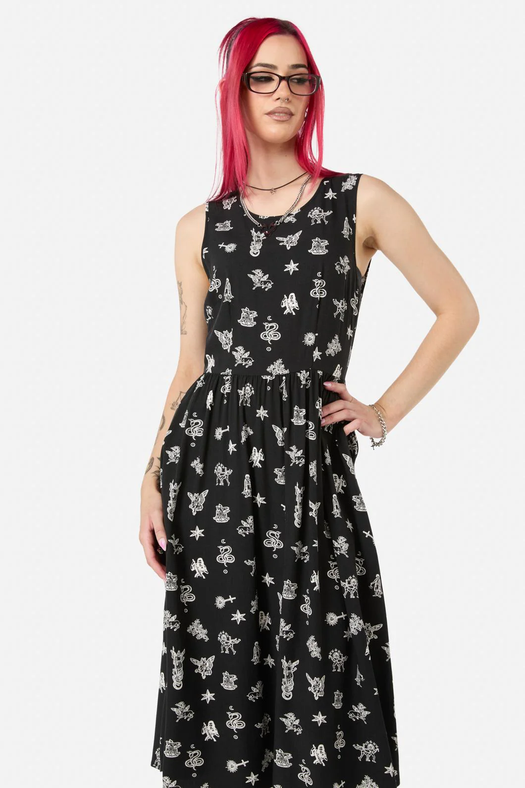 Darc Printed Midi Dress - Image 2