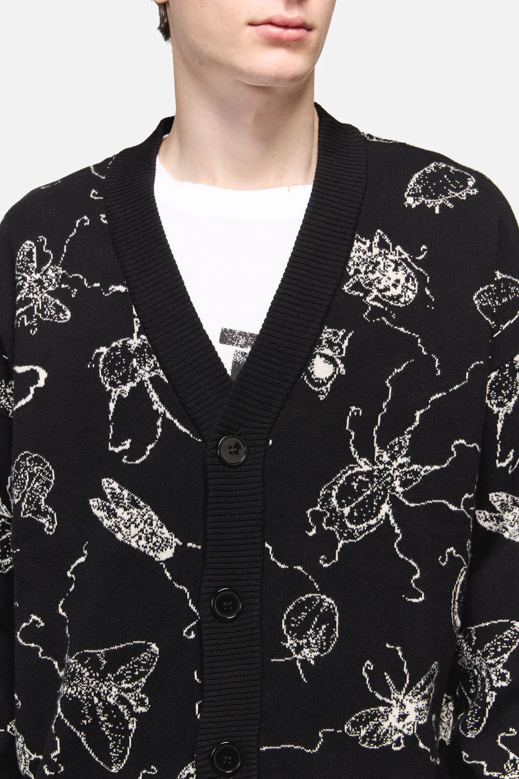 Dark Pieridae Knit Cardi - Image 5