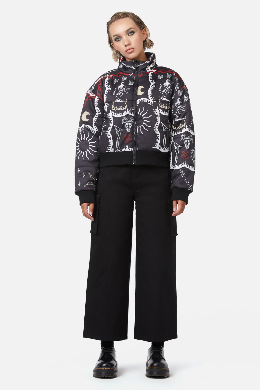 Dark Tarot Puffer Jacket - Image 2